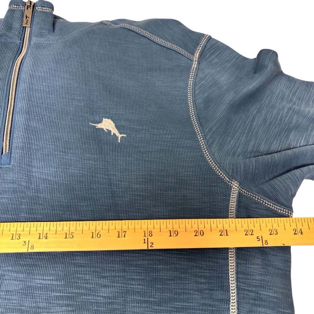 Tommy Bahama Tobago Marlin Splash Half Zip Pullover Sweater Men’s Size Large - Picture 9 of 10